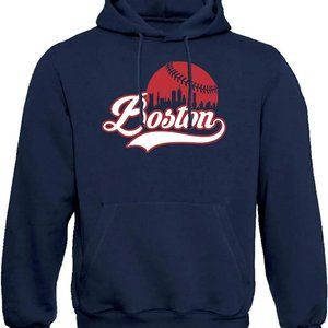 Boston City Baseball Skyline Sweatshirt Hoodie
